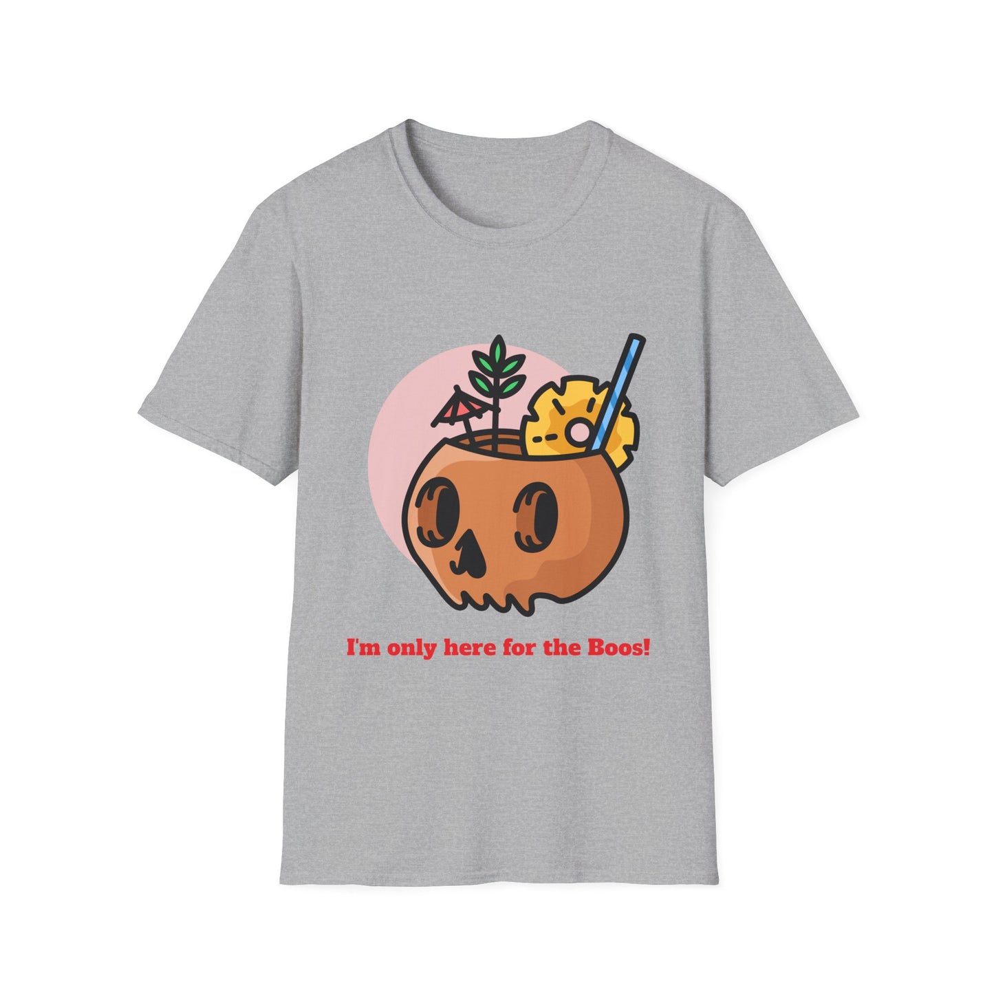 Halloween T-Shirt, I'm Only Here For The Boos Tee, Unisex Spooky Shirt, Fun Costume Top, Halloween Party Outfit