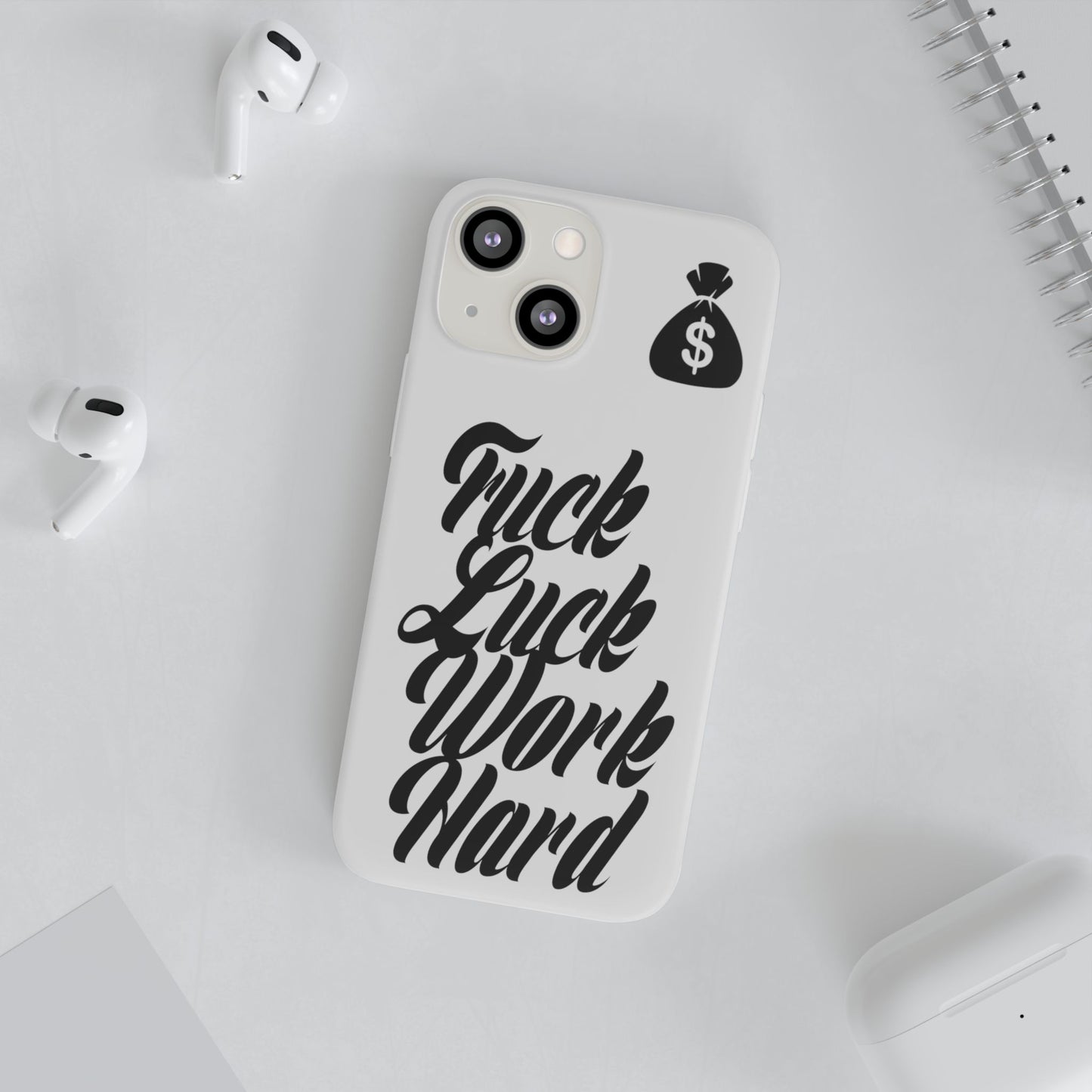 Stylish Flexi Phone Case - Motivational Quote, Perfect for Entrepreneurs, Gift for Graduations, Celebrations, and Daily Inspiration