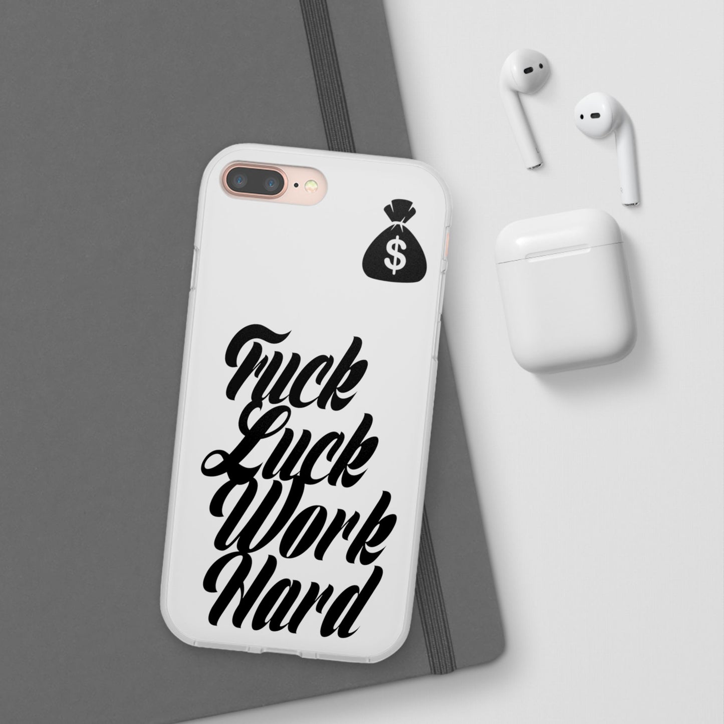 Stylish Flexi Phone Case - Motivational Quote, Perfect for Entrepreneurs, Gift for Graduations, Celebrations, and Daily Inspiration