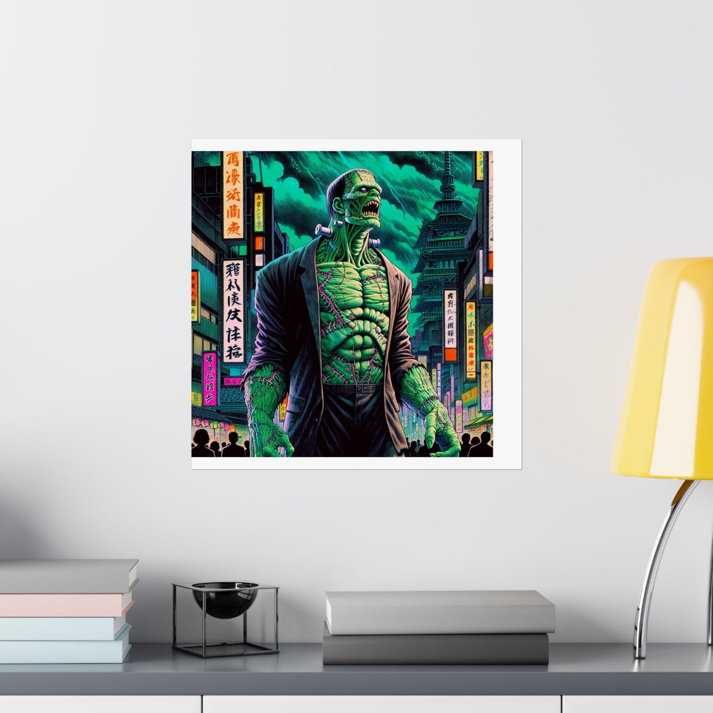 Urban Monster Art Posters | Matte Vertical Wall Decor for Halloween, Streetwear Aesthetics, Home & Office