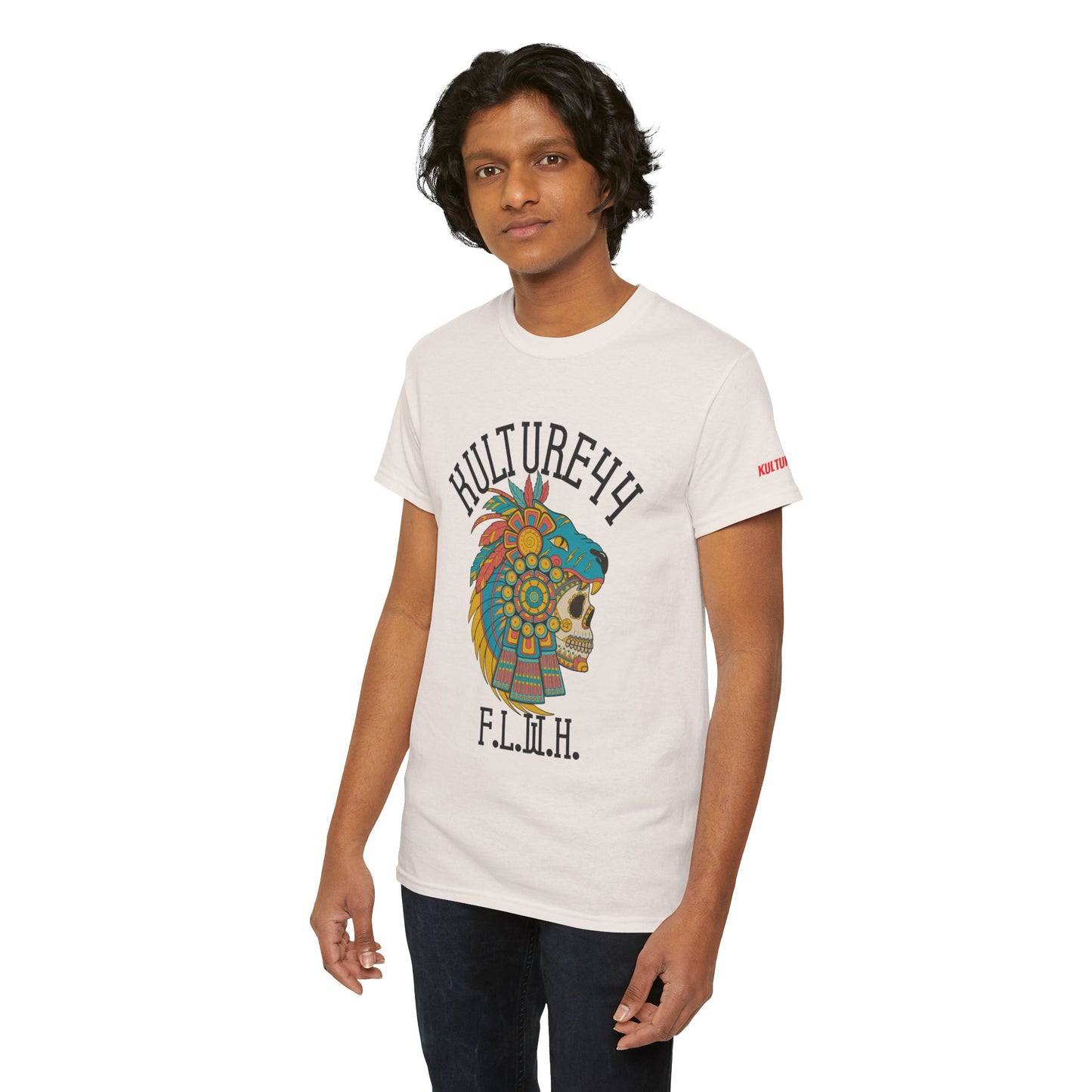 Aztec warrior Cultural Art Tee - Vibrant Skull Design, Unisex Graphic T-Shirt for Festivals, Birthdays, Gift Ideas, Everyday Wear, Casual Style