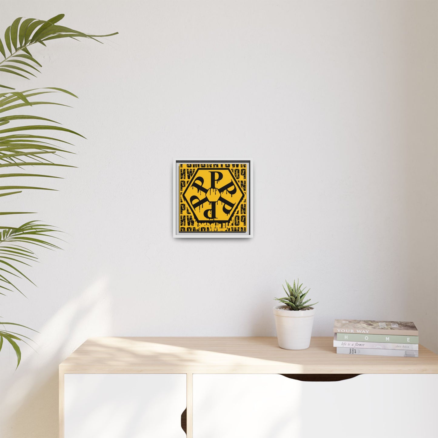 Framed Canvas Art Print, Urban Home Decor, Wall Art for Pomonatown Lovers, Typography Artwork, Gift for Friends