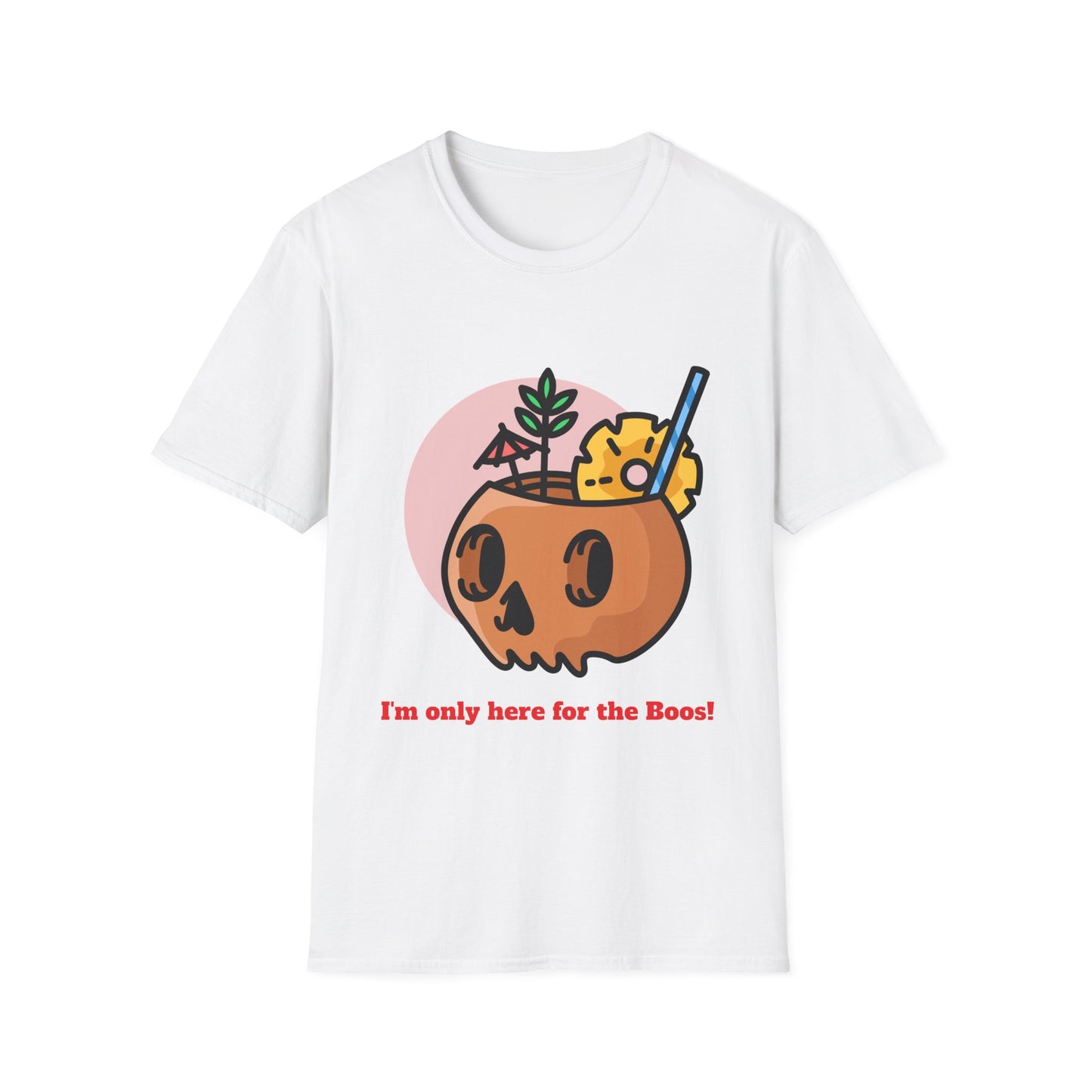Halloween T-Shirt, I'm Only Here For The Boos Tee, Unisex Spooky Shirt, Fun Costume Top, Halloween Party Outfit