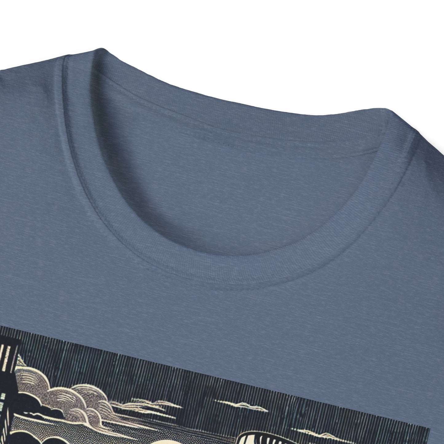 Retro Cityscape Graphic T-Shirt, Urban Art Tee, Casual Wear, Perfect Gift for Art Lovers, Street Style Fashion, Unisex Tee