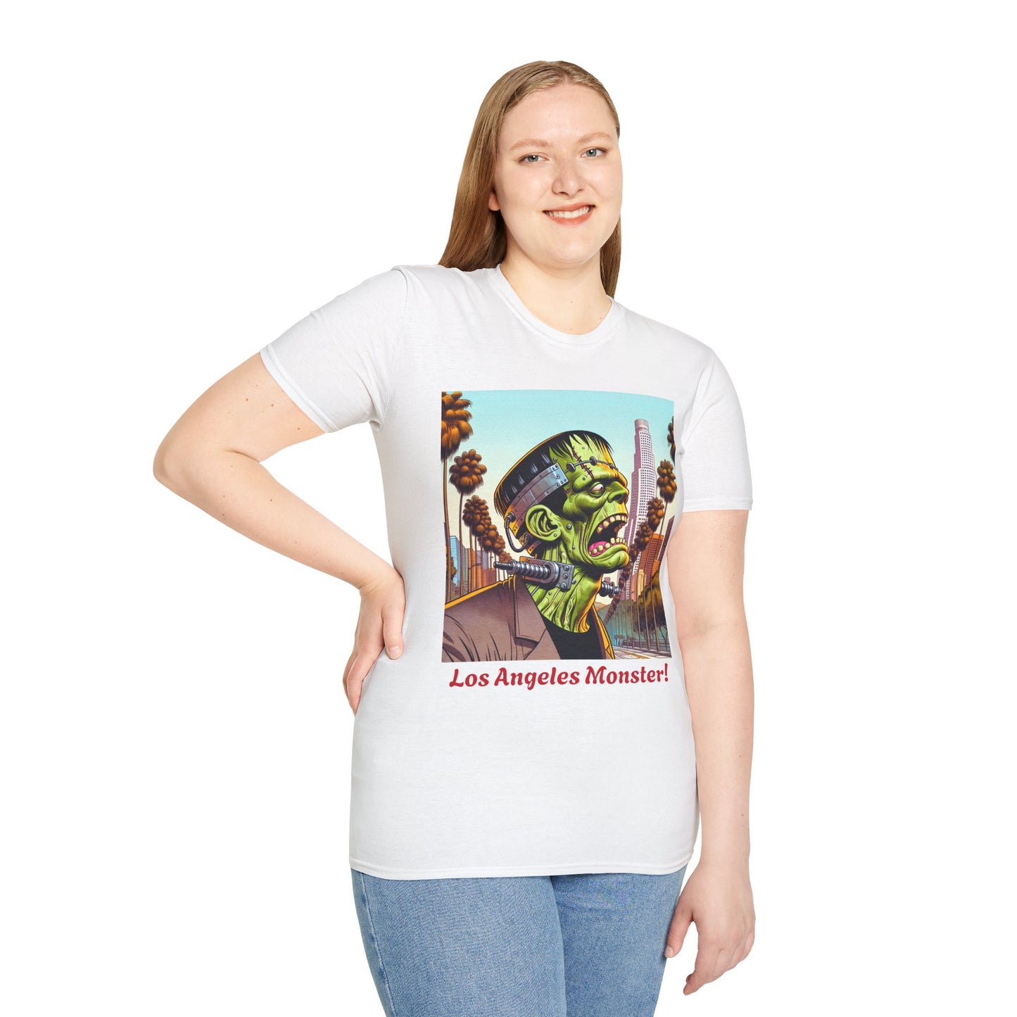 Los Angeles Monster Unisex T-Shirt, Funny Graphic Tee, Halloween Costume Shirt, Gift for Horror Fans, Casual Wear
