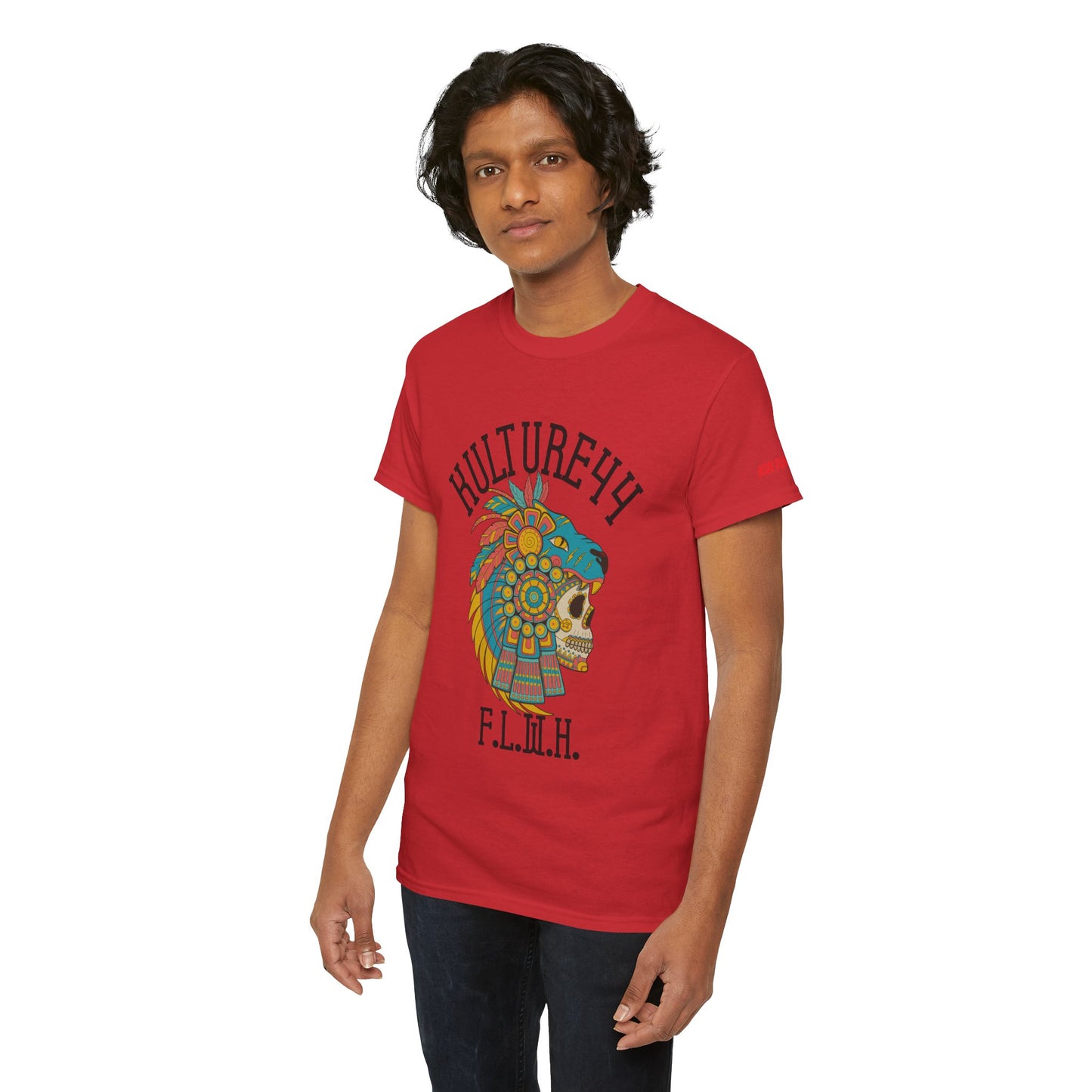 Aztec warrior Cultural Art Tee - Vibrant Skull Design, Unisex Graphic T-Shirt for Festivals, Birthdays, Gift Ideas, Everyday Wear, Casual Style