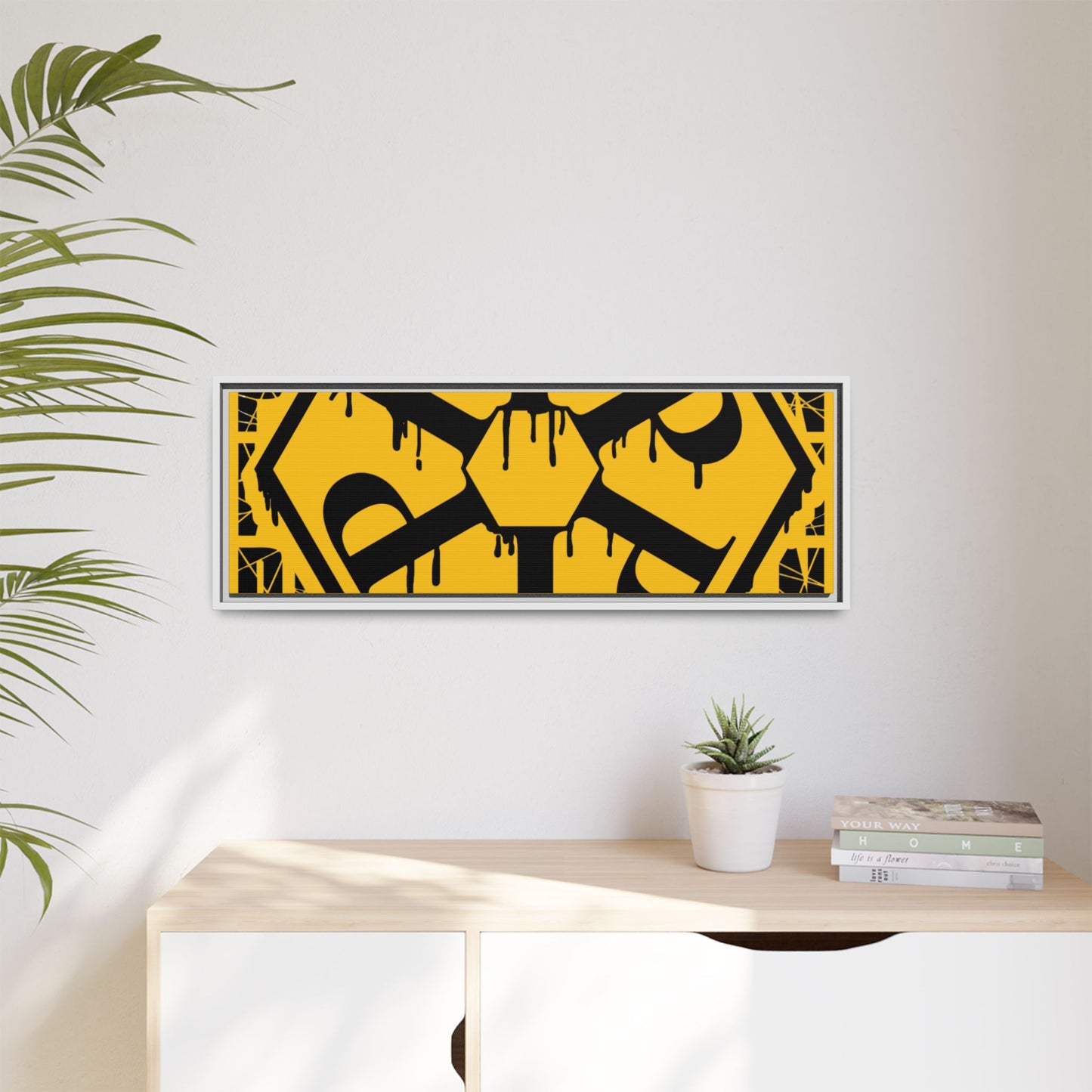Framed Canvas Art Print, Urban Home Decor, Wall Art for Pomonatown Lovers, Typography Artwork, Gift for Friends