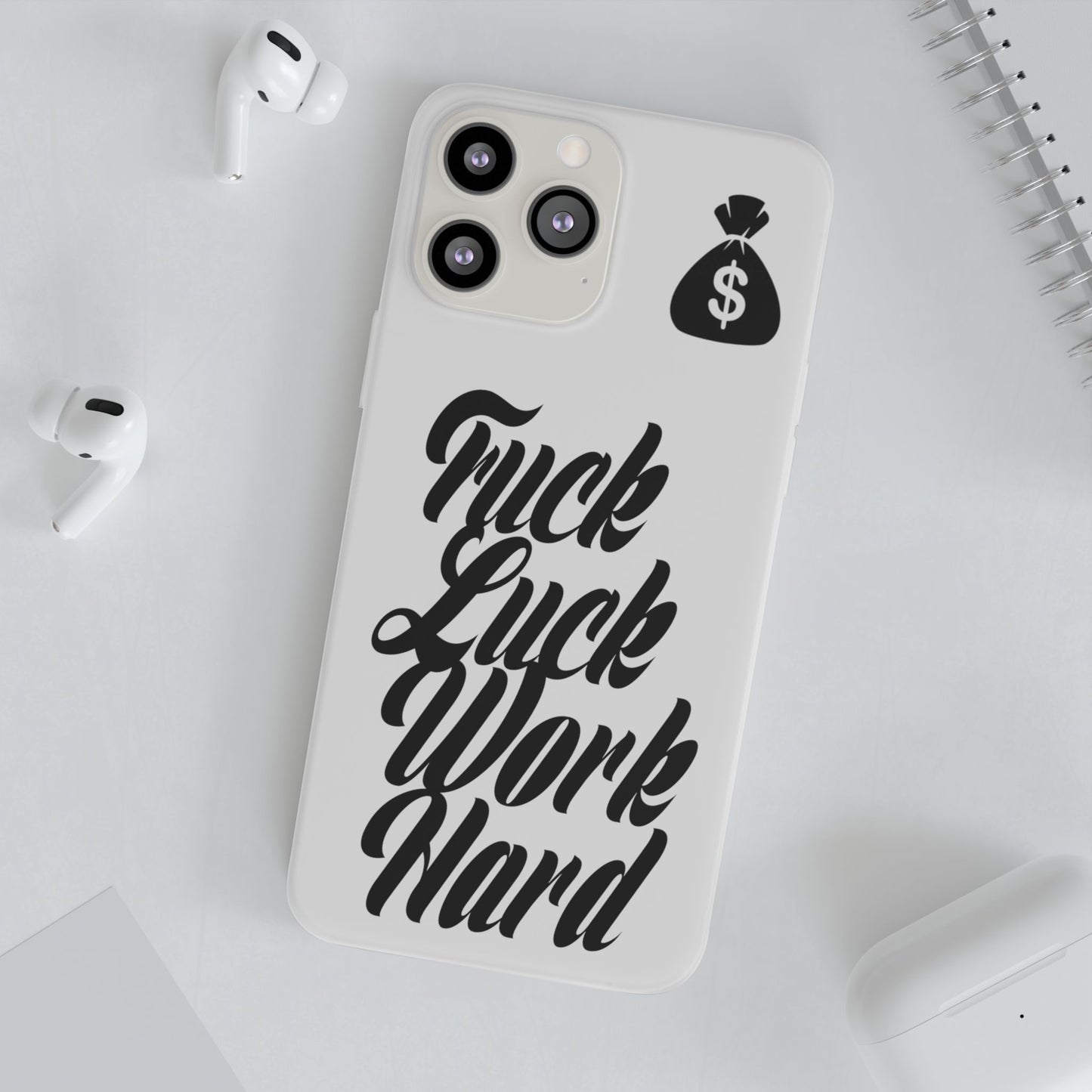 Stylish Flexi Phone Case - Motivational Quote, Perfect for Entrepreneurs, Gift for Graduations, Celebrations, and Daily Inspiration