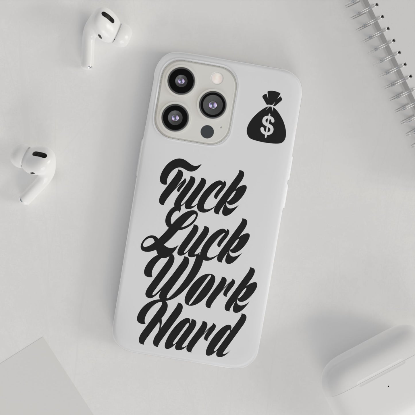 Stylish Flexi Phone Case - Motivational Quote, Perfect for Entrepreneurs, Gift for Graduations, Celebrations, and Daily Inspiration