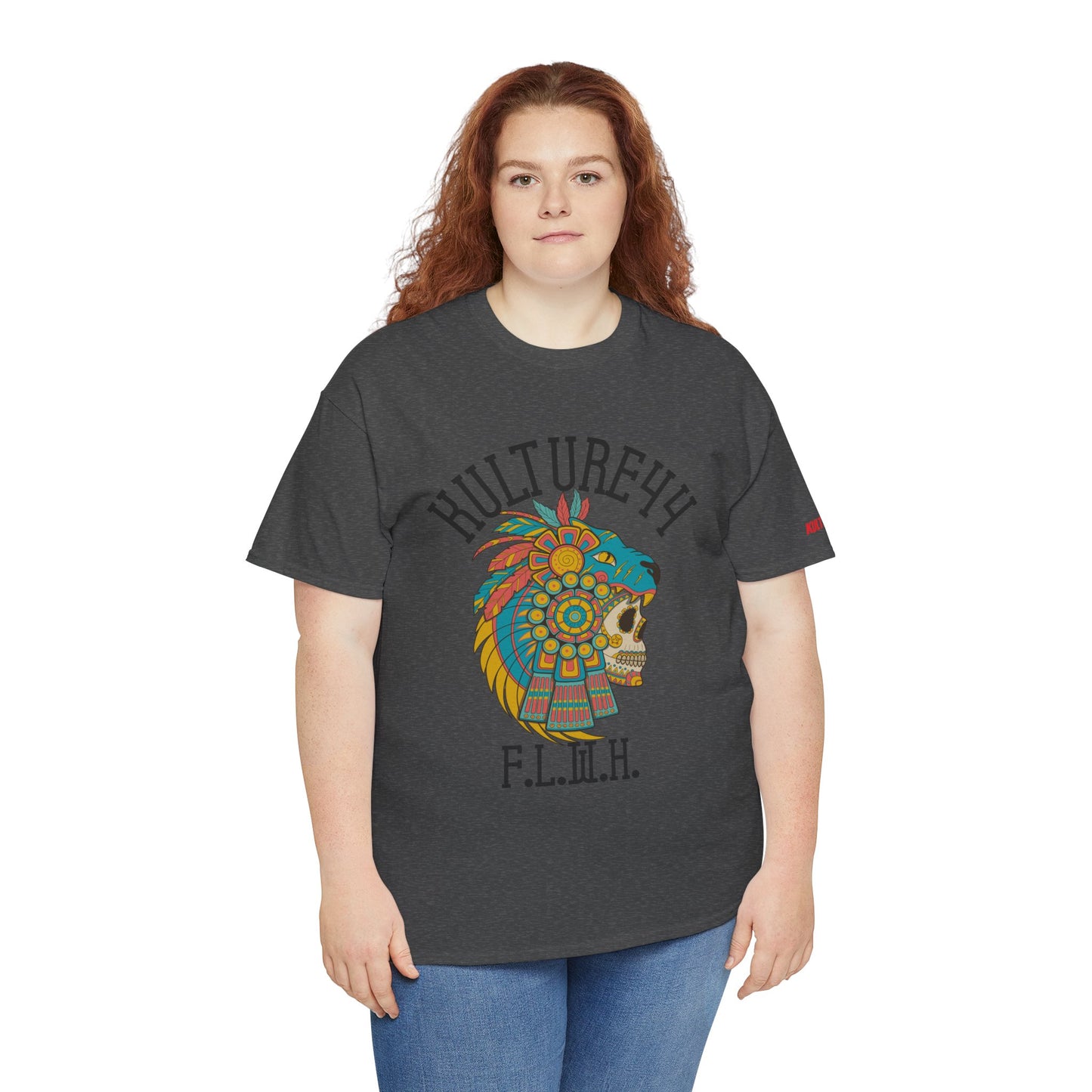Aztec warrior Cultural Art Tee - Vibrant Skull Design, Unisex Graphic T-Shirt for Festivals, Birthdays, Gift Ideas, Everyday Wear, Casual Style