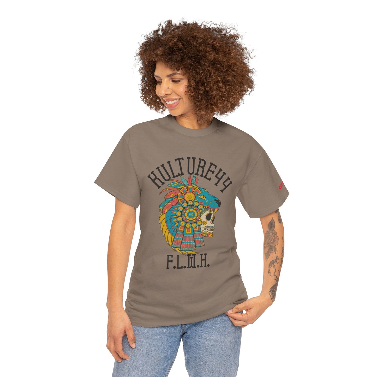 Aztec warrior Cultural Art Tee - Vibrant Skull Design, Unisex Graphic T-Shirt for Festivals, Birthdays, Gift Ideas, Everyday Wear, Casual Style