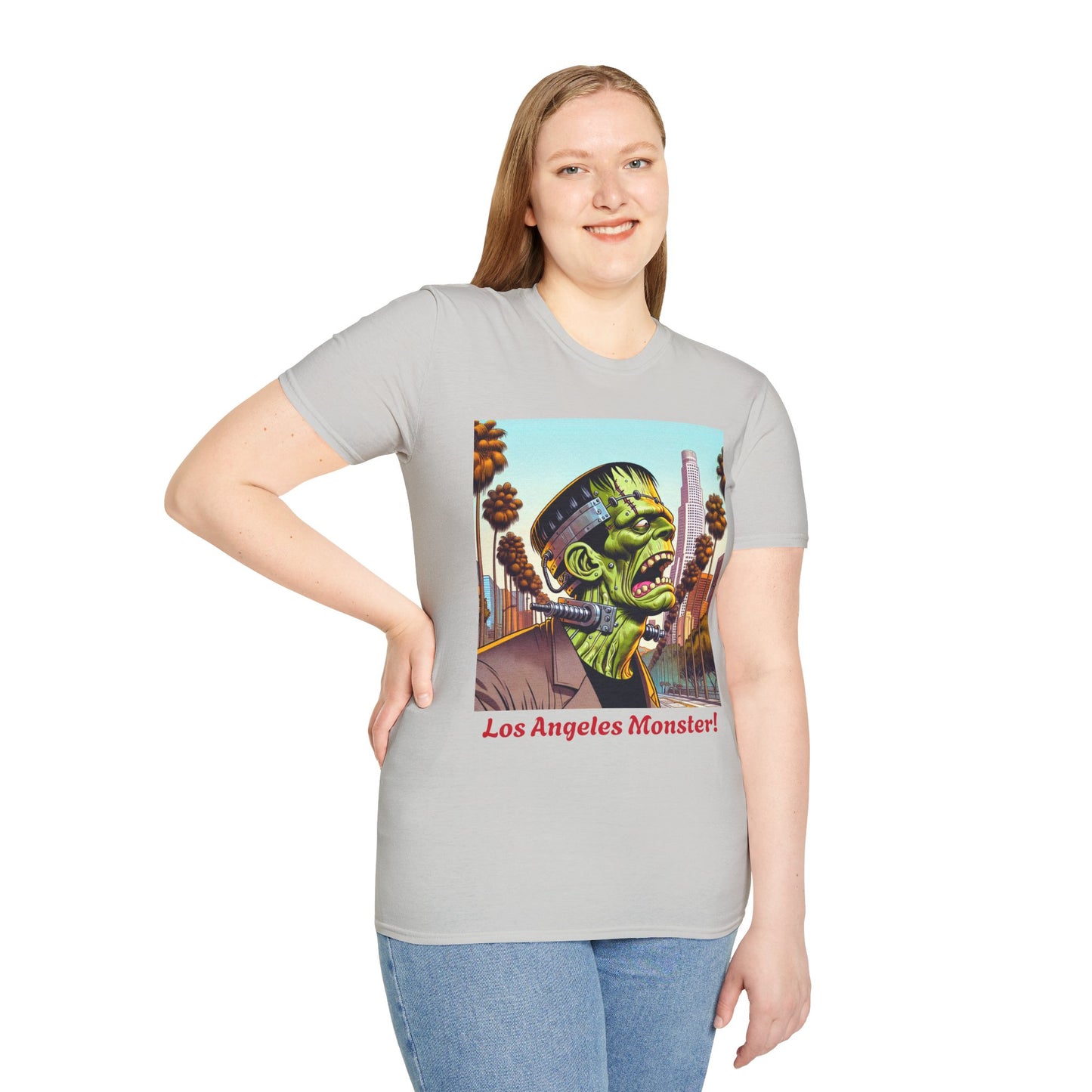 Los Angeles Monster Unisex T-Shirt, Funny Graphic Tee, Halloween Costume Shirt, Gift for Horror Fans, Casual Wear