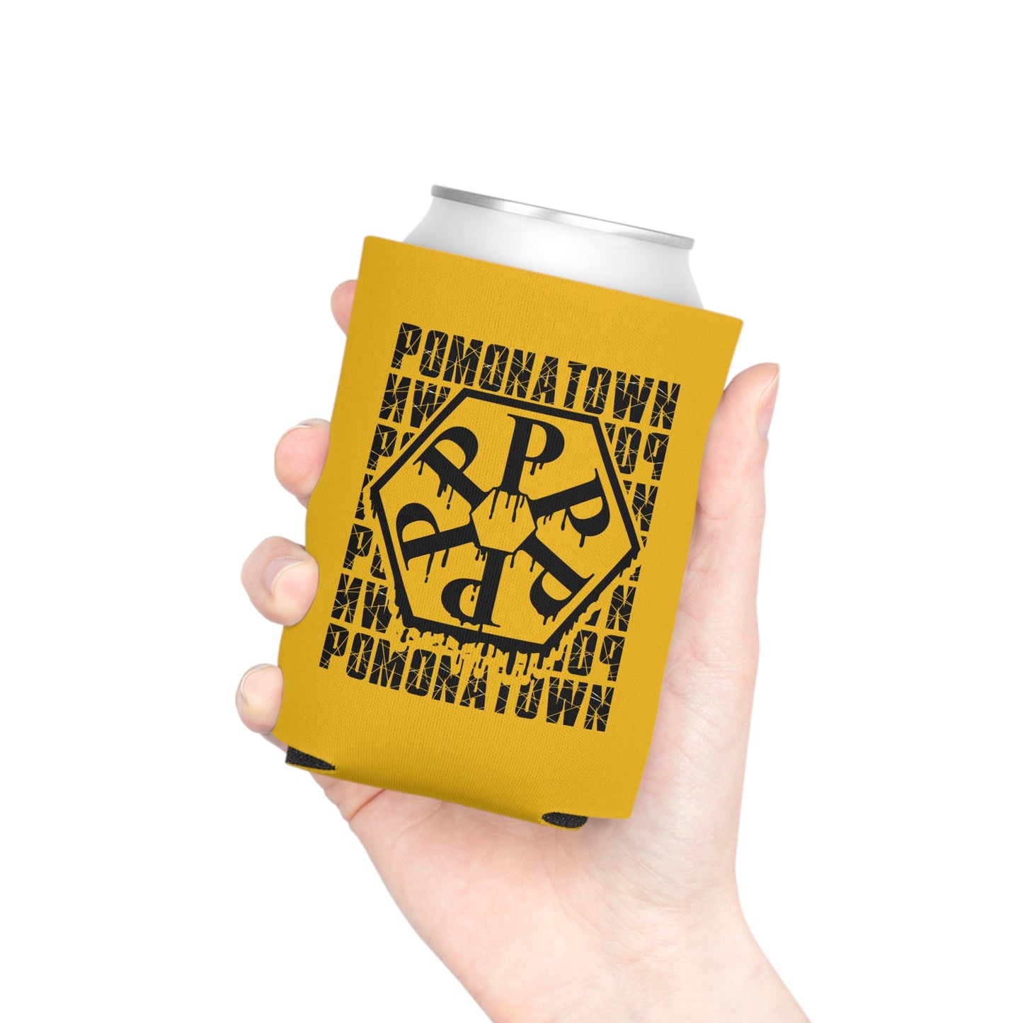 Cooler with Pomonatown Design, Insulated Beverage Holder, Party Favor, Summer BBQ Accessory, Outdoor Event Gear, Custom Drink Sleeve