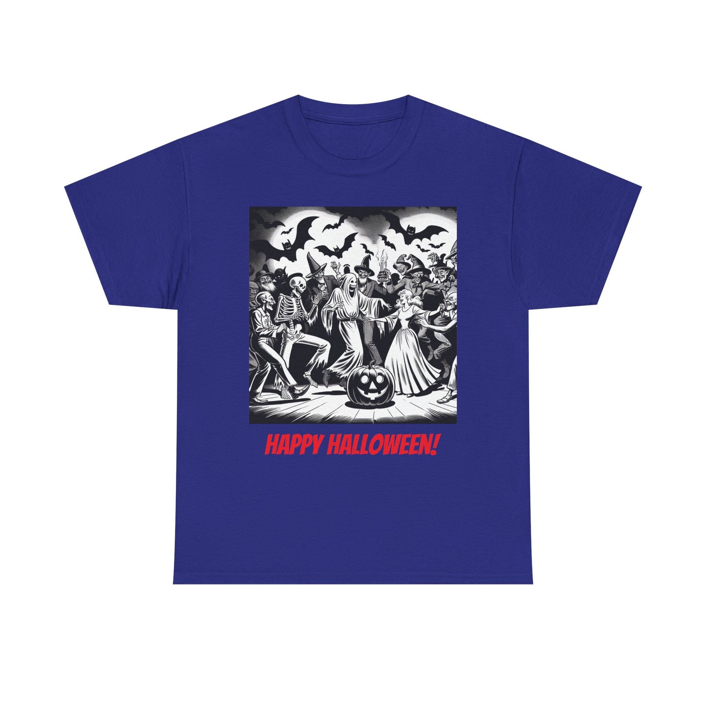 Halloween Party Unisex Heavy Cotton Tee, Spooky Costume Shirt, Halloween Celebration Tee, Trick or Treat Apparel, Casual Autumn Wear