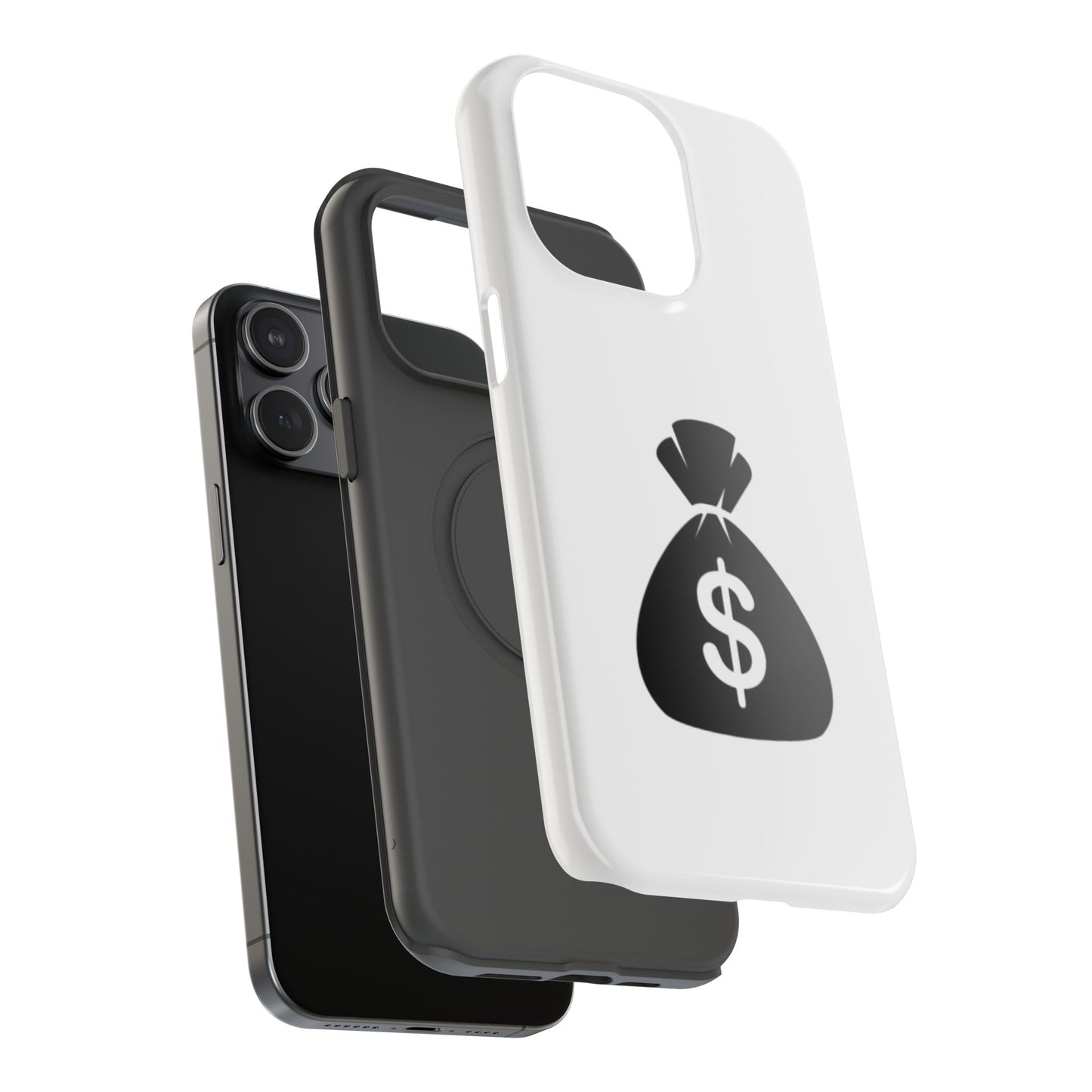Money Bag Impact-Resistant Phone Case, Durable Phone Cover, Gift for Entrepreneurs, Stylish Protection, Birthday or Holiday Gift
