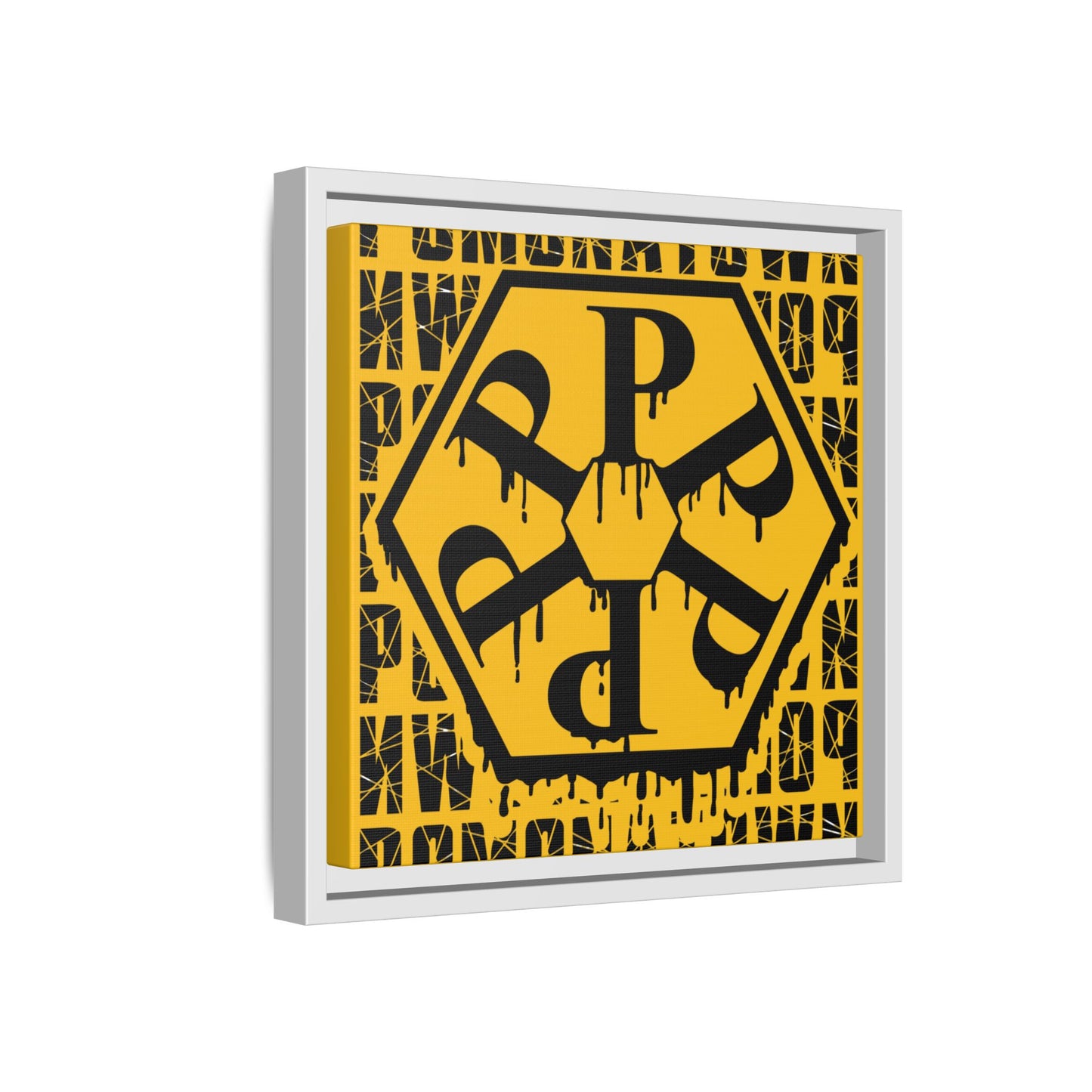 Framed Canvas Art Print, Urban Home Decor, Wall Art for Pomonatown Lovers, Typography Artwork, Gift for Friends