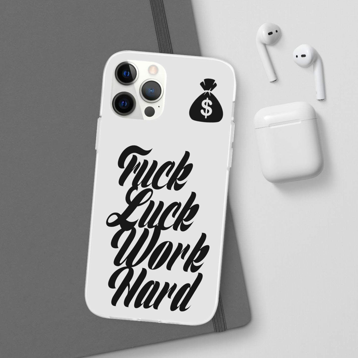 Stylish Flexi Phone Case - Motivational Quote, Perfect for Entrepreneurs, Gift for Graduations, Celebrations, and Daily Inspiration