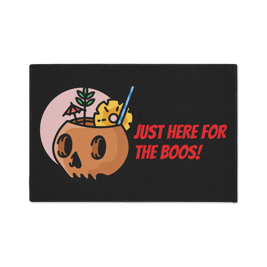 Halloween-Themed Heavy Duty Floor Mat, Fun Doormat for Home, Party Decor, Holiday Decorations, Just Here for the Boos!