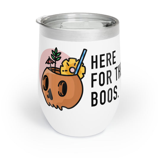 Halloween Wine Tumbler, Spooky Drinkware, Personalized Tumblers for Parties, Gift for Wine Lovers, Boozy Halloween Decor