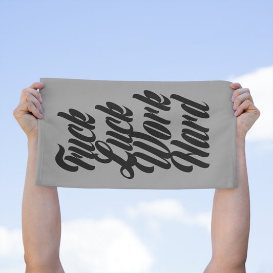 Motivational Rally Towel, Sports Towel, Gym Towel, Fun Gift for Athletes, Cheer Towel, Work Hard Motivational Towel