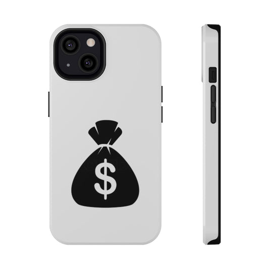 Money Bag Impact-Resistant Phone Case, Durable Phone Cover, Gift for Entrepreneurs, Stylish Protection, Birthday or Holiday Gift