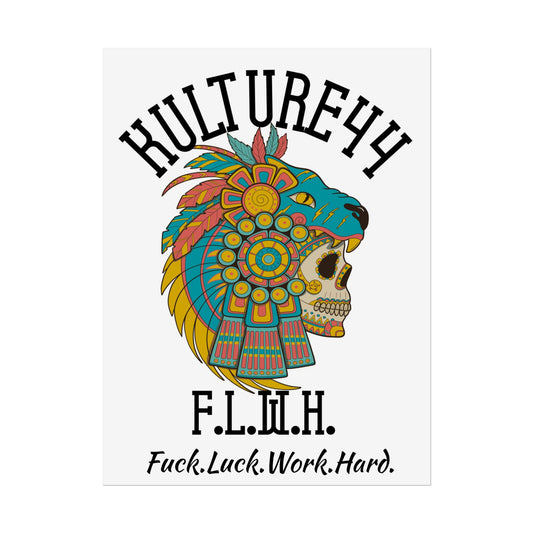 Vibrant Rolled Posters - Colorful Wall Art, Boho Decor, Inspiring Wall Prints, Gift for Art Lovers, F.L.W.H. Motto