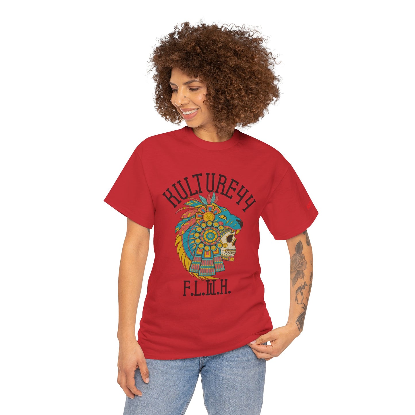 Aztec warrior Cultural Art Tee - Vibrant Skull Design, Unisex Graphic T-Shirt for Festivals, Birthdays, Gift Ideas, Everyday Wear, Casual Style