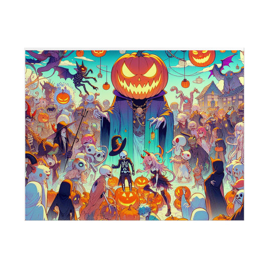 Halloween Spooky Art Rolled Posters, Wall Decor, Unique Gift, Haunted House, Fall Decor, Halloween Party Decorations