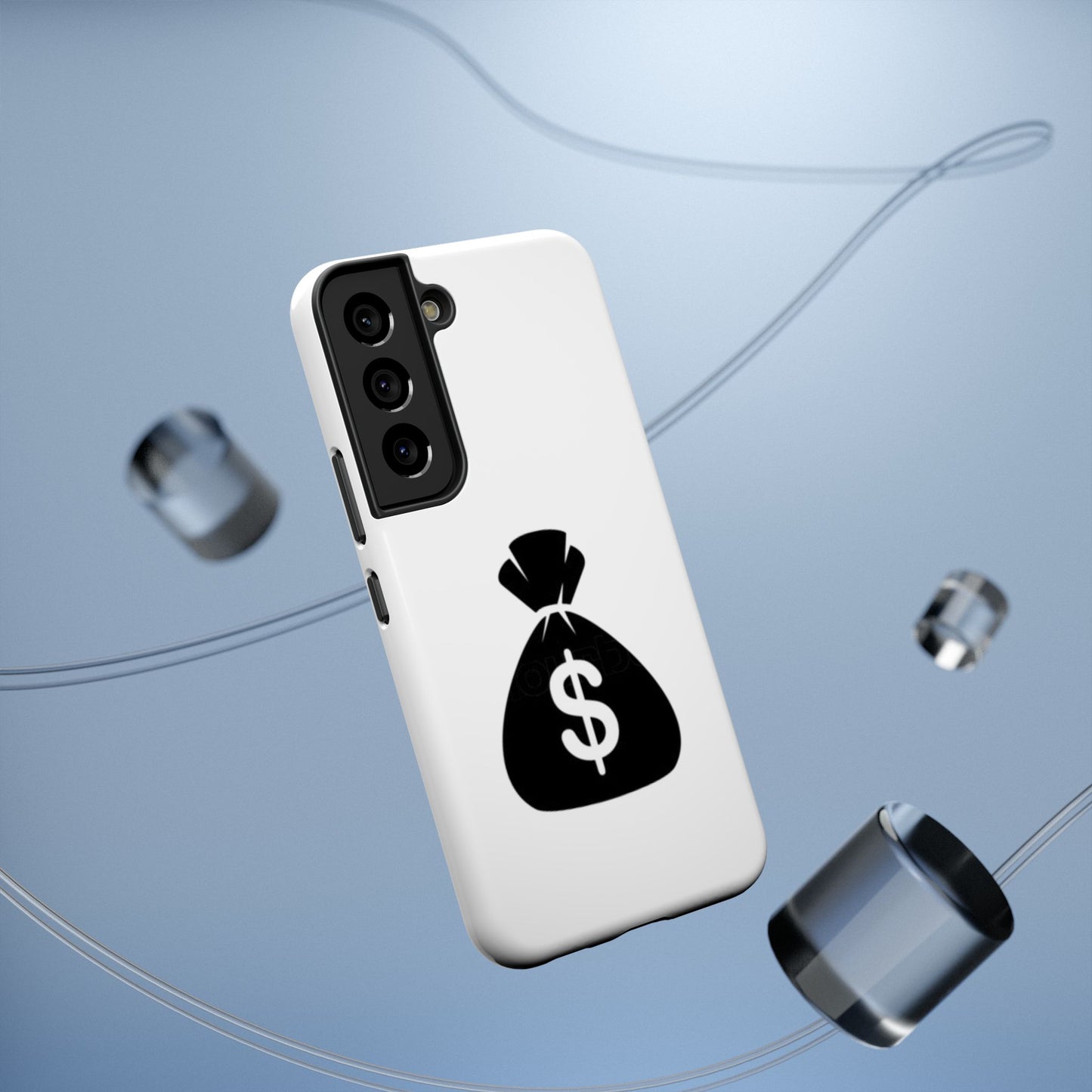 Money Bag Impact-Resistant Phone Case, Durable Phone Cover, Gift for Entrepreneurs, Stylish Protection, Birthday or Holiday Gift