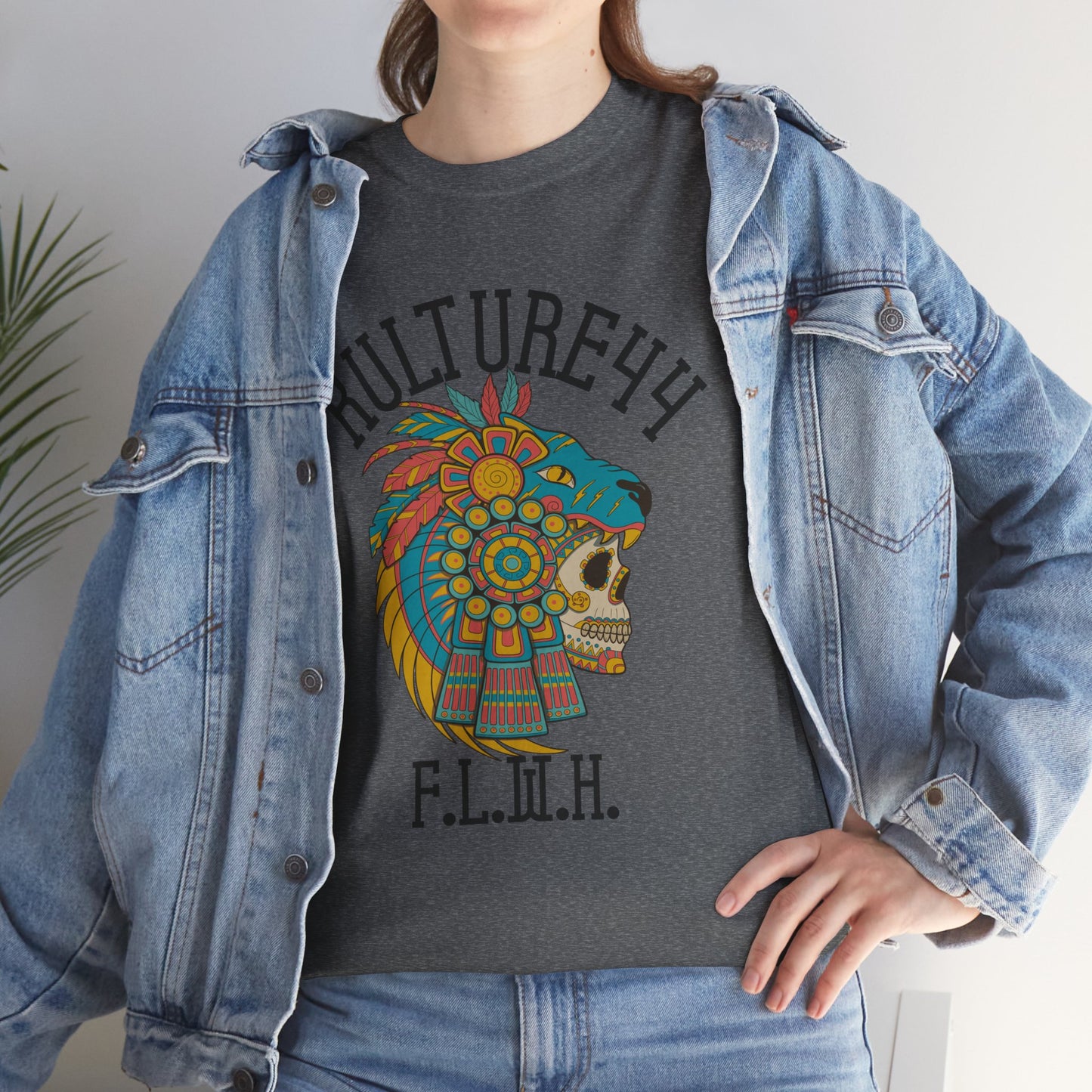 Aztec warrior Cultural Art Tee - Vibrant Skull Design, Unisex Graphic T-Shirt for Festivals, Birthdays, Gift Ideas, Everyday Wear, Casual Style